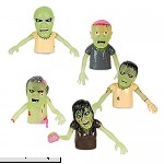 Set of 5 Glow in the Dark Finger Puppet Zombies  B01L17IJCG